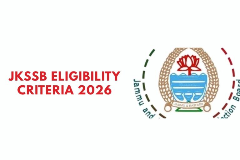JKSSB Eligibility Criteria 2026