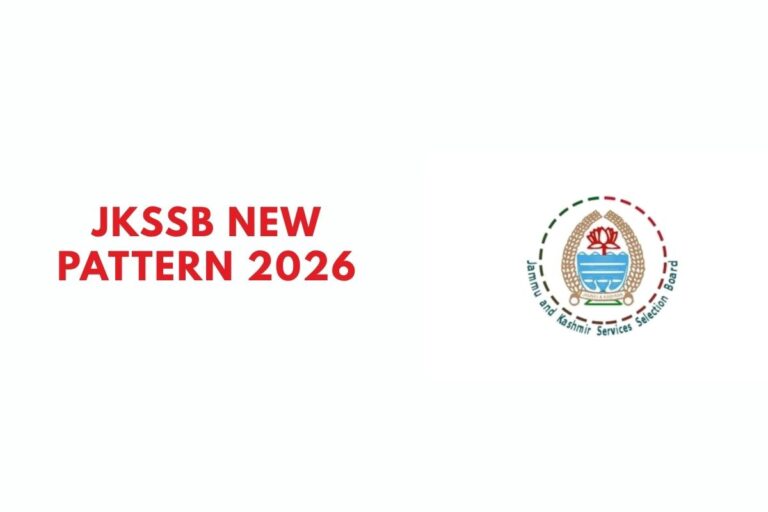 JKSSB New Pattern 2026